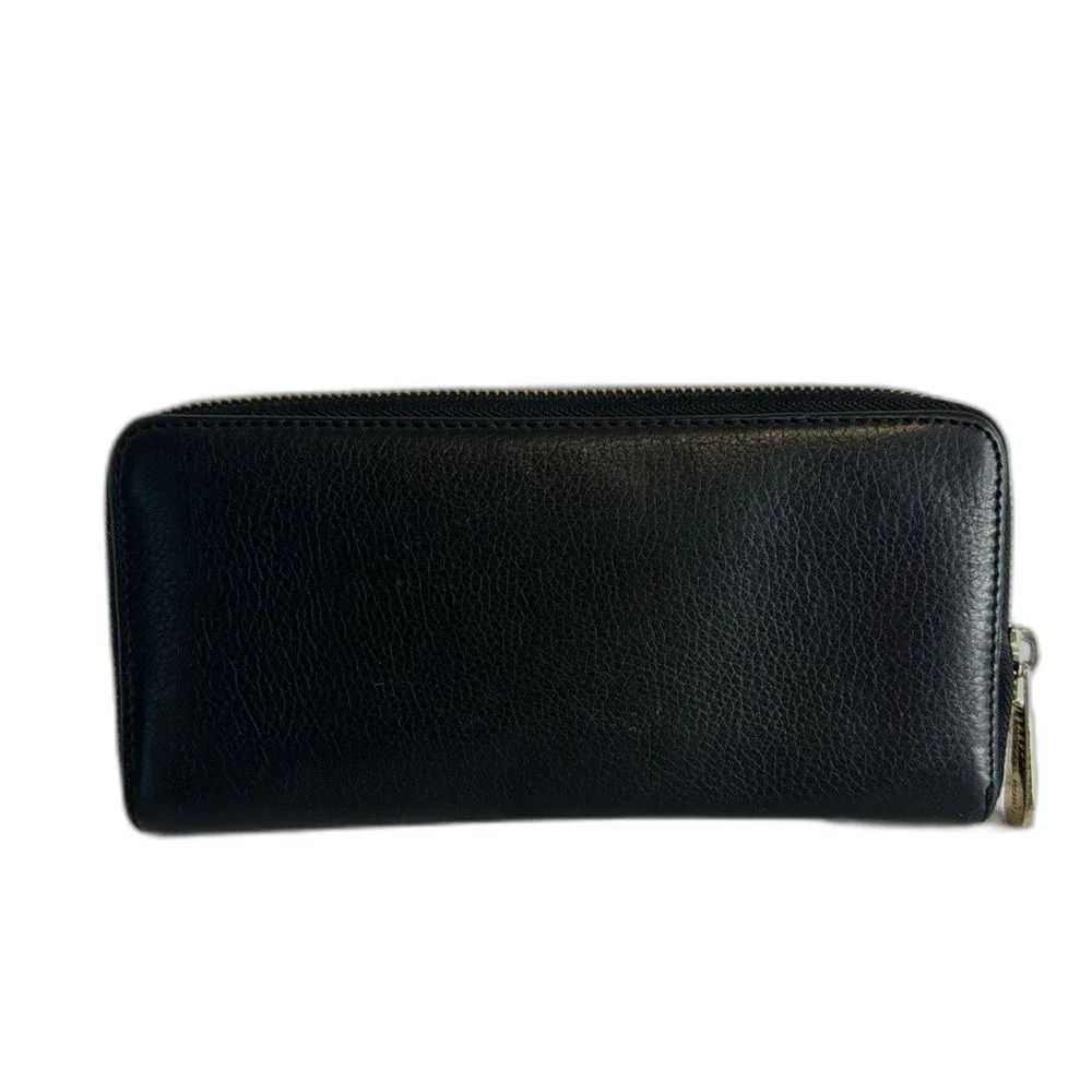Michael‎ Kors Black Continental Zip Leather Wallet